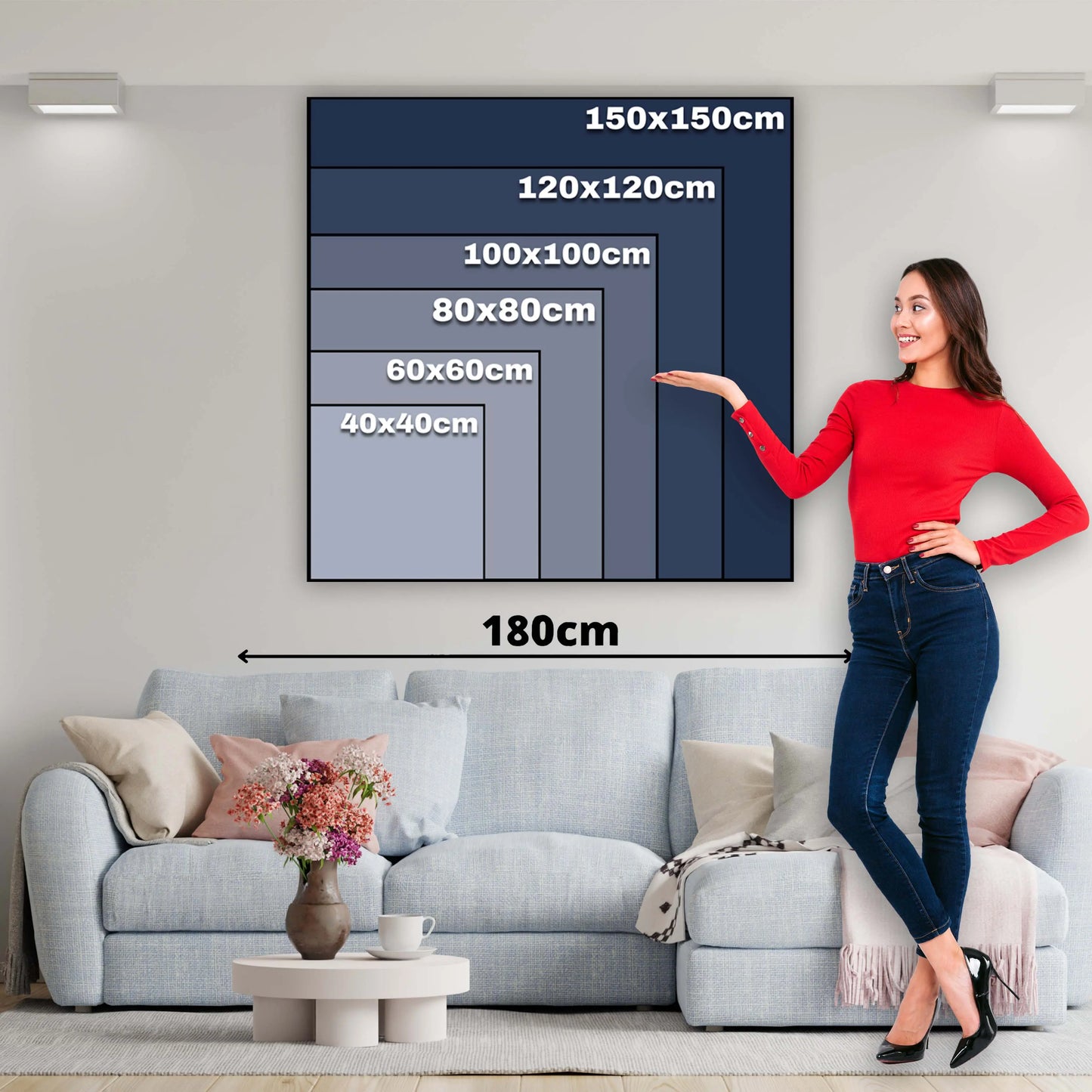 Musikerin rote Eleganz klassisch Wandbild