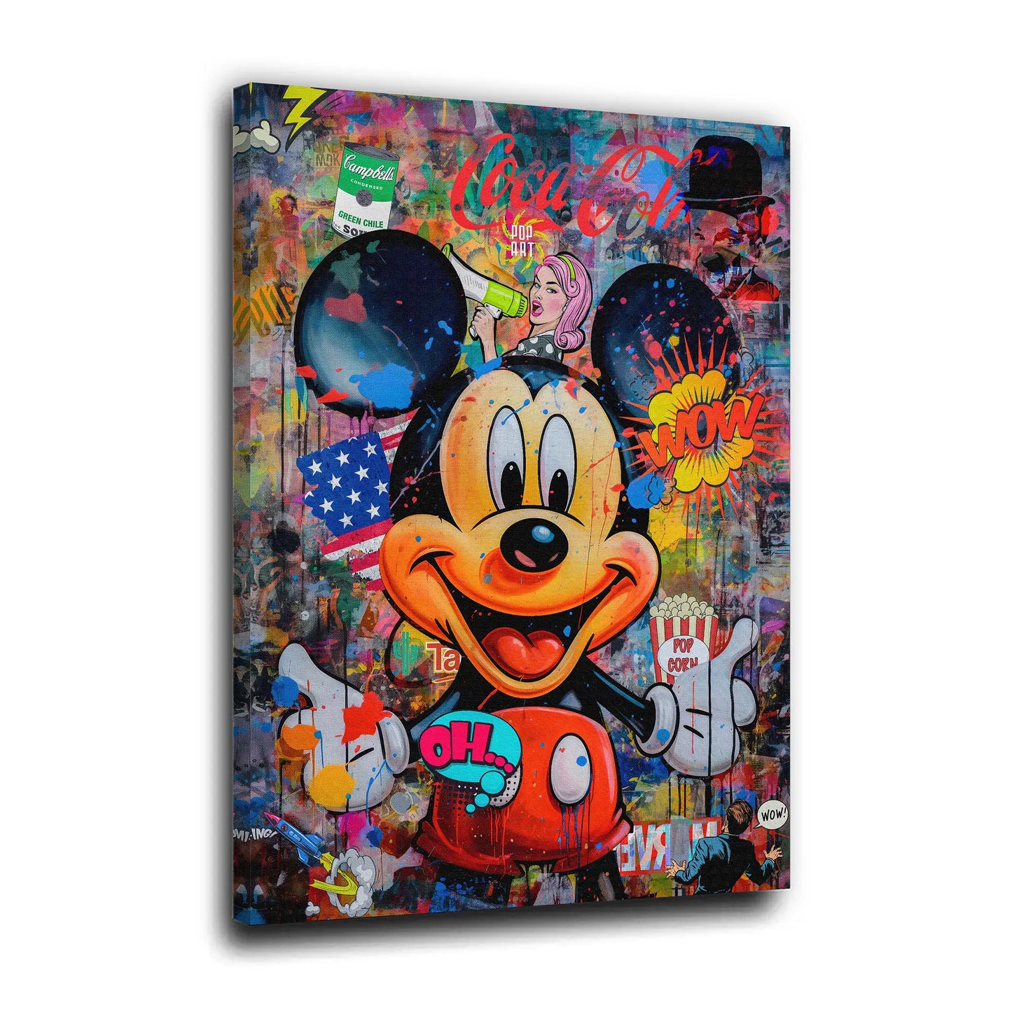 Maus Pop Art Style Wandbild Kunstwerk