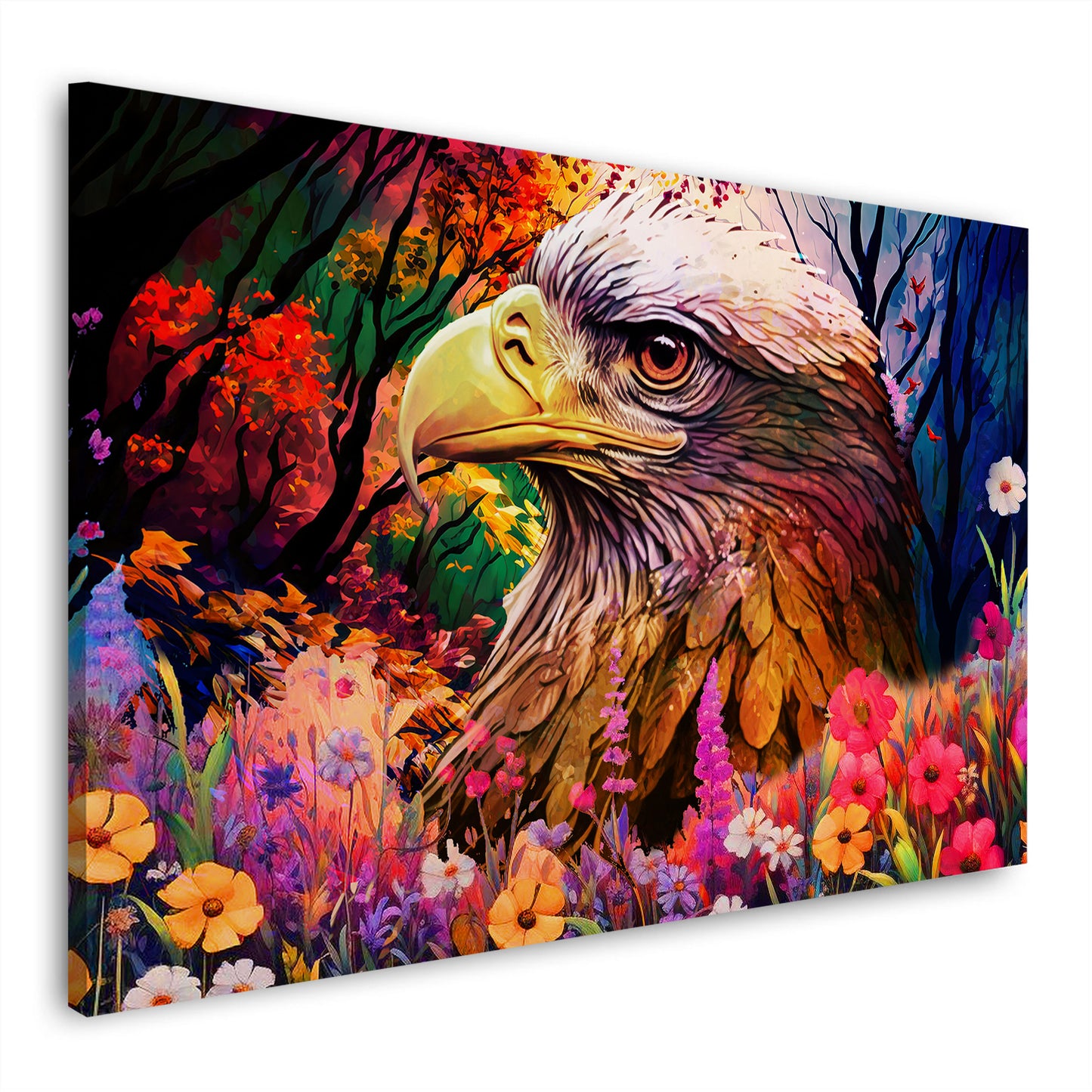 Abstrakt Adler in der Natur Wandbild Kunstwerk