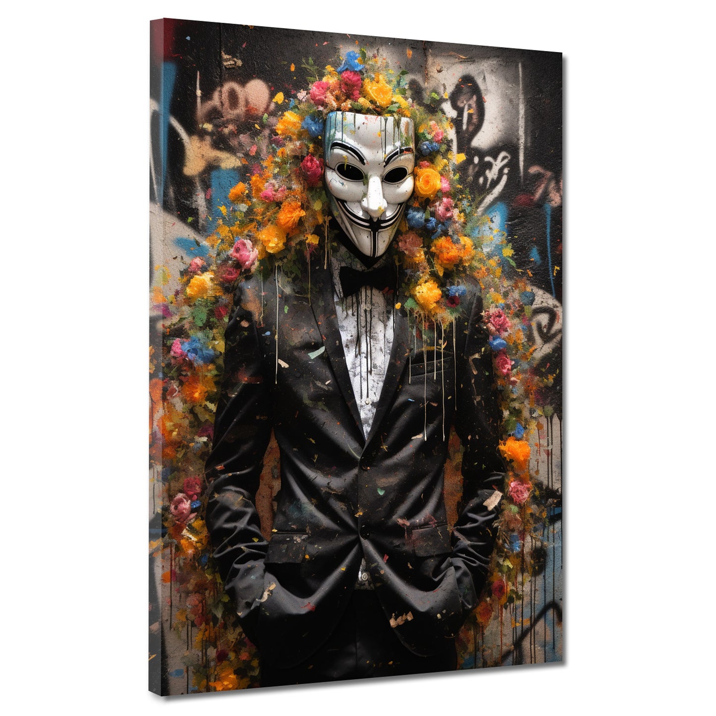 Anonymous Street Art Abstract Style Wandbild Kunstwerk