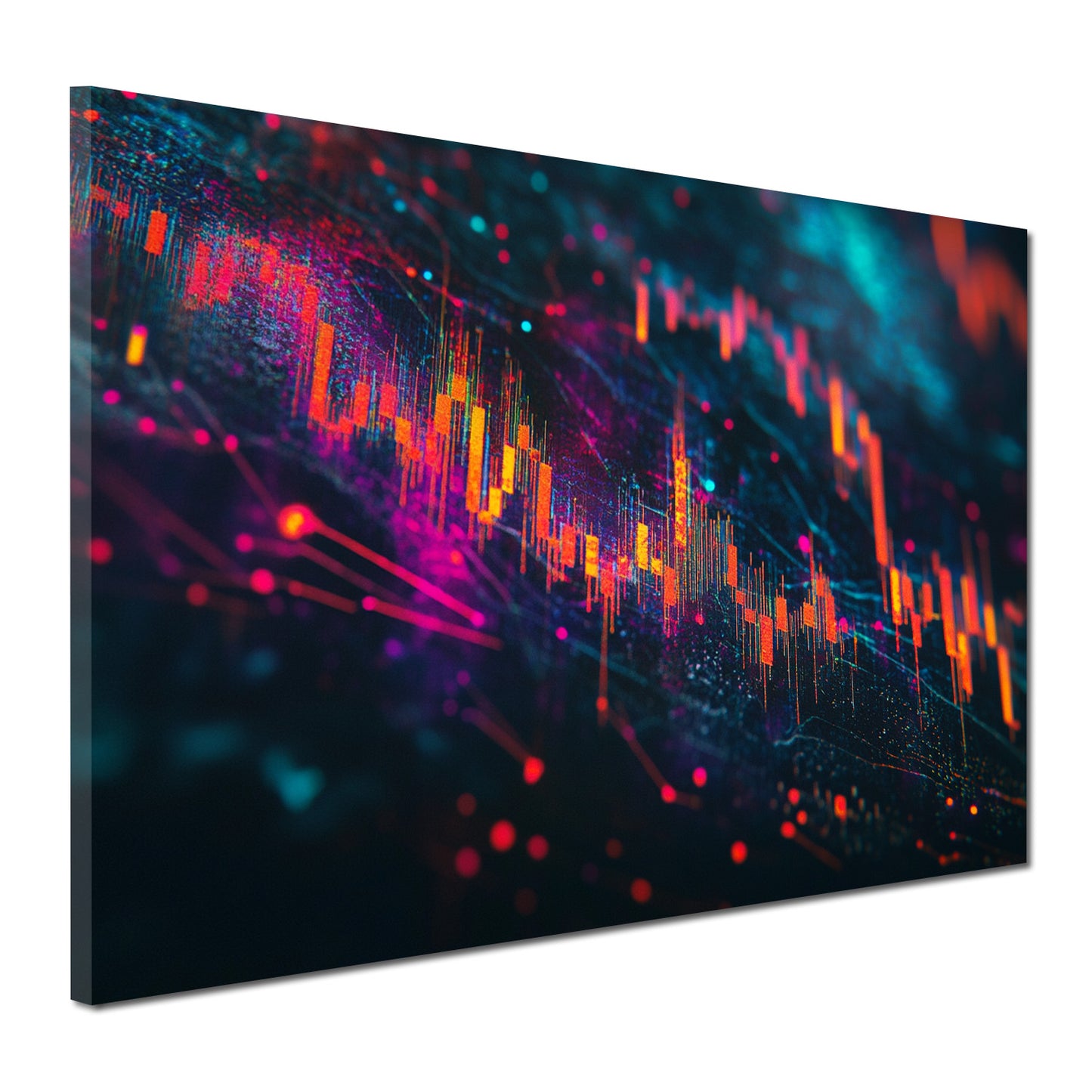 Börse Hochfrequenzhandel Zukunftsmärkte digital Wandbild Kunstwerk