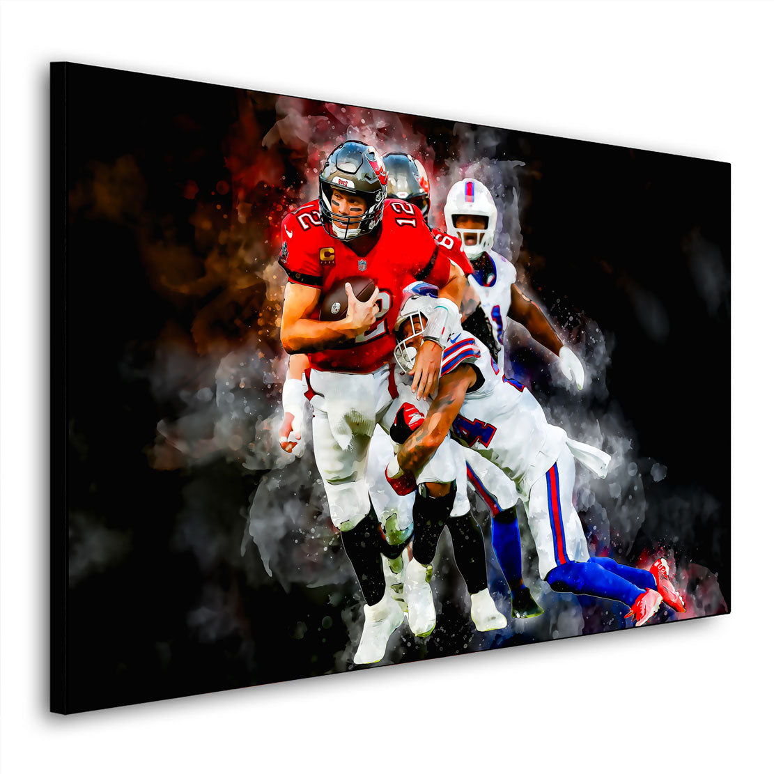 Brady American Football Spieler Let´s be The Winner Wandbild Kunstwerk