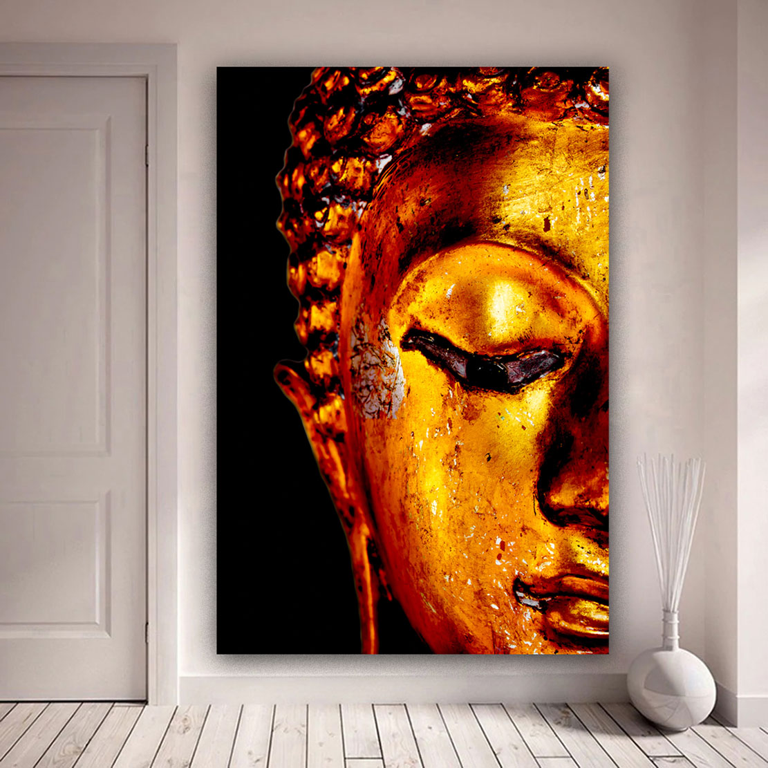 Buddha Gold Edition Wandbild Kunstwerk