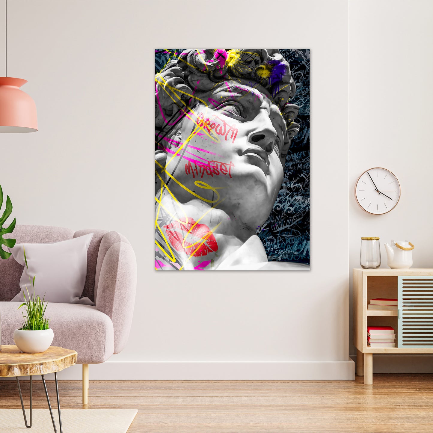 Pop Art David Style Wandbild Kunstwerk