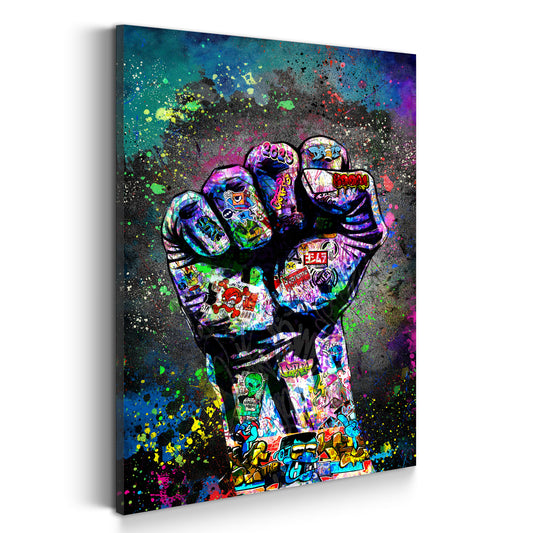 Faust Graffiti Street Art Style Wandbild Kunstwerk