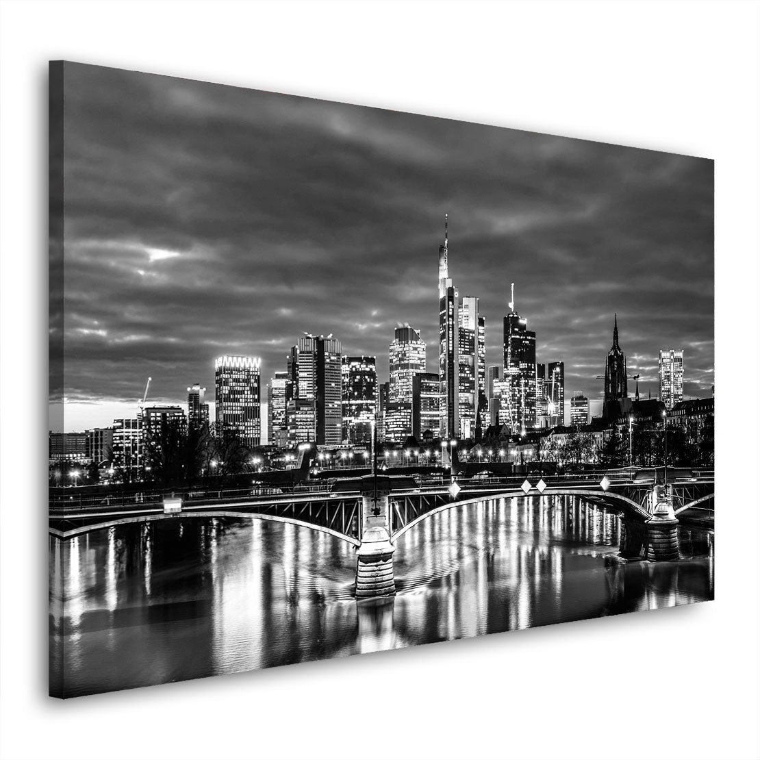 Frankfurt Skyline Architektur Wandbild Kunstwerk