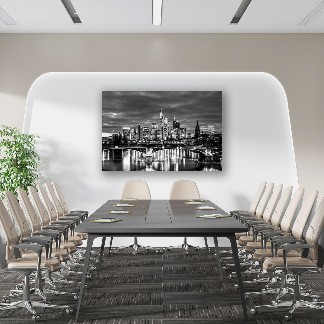 Frankfurt Skyline Architektur Wandbild Kunstwerk