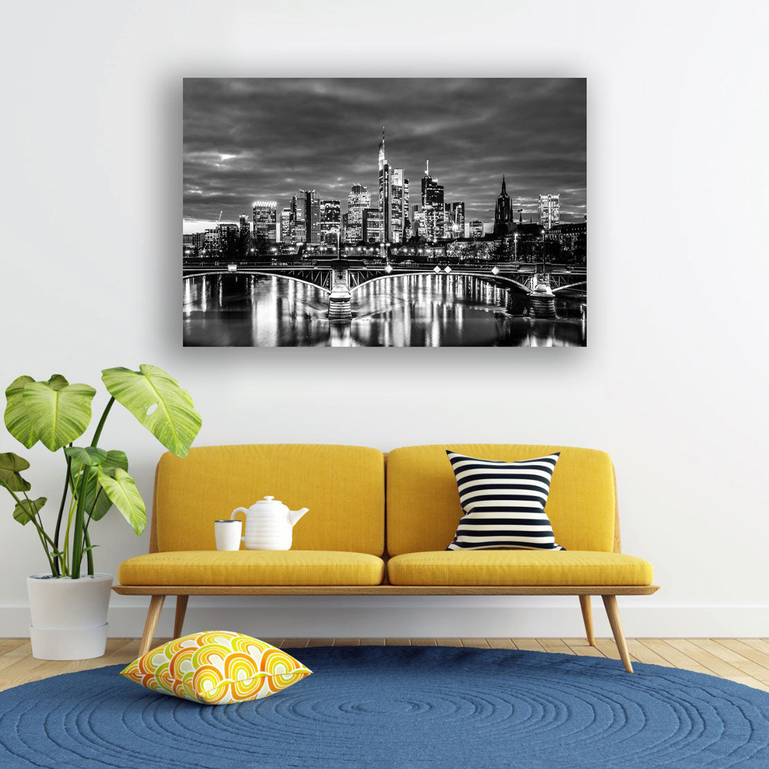 Frankfurt Skyline Architektur Wandbild Kunstwerk