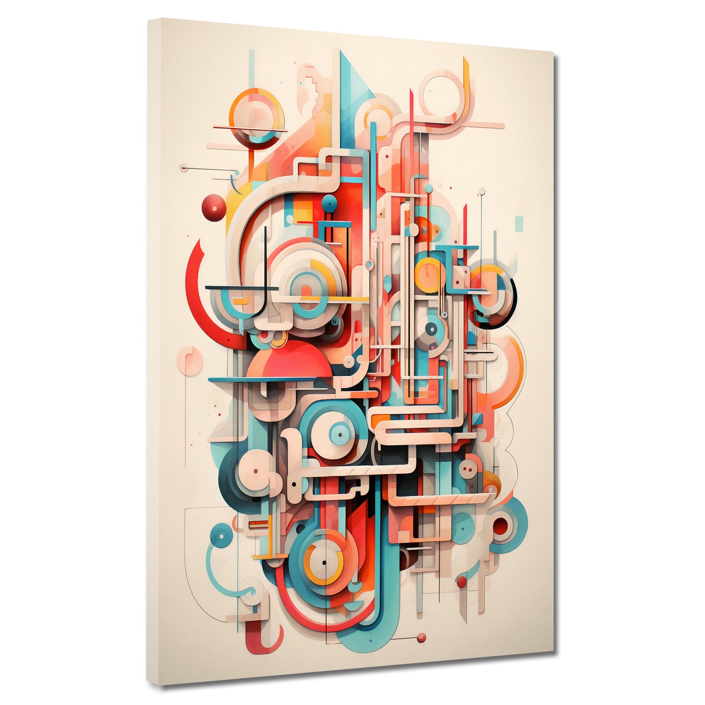 Wandbild Kunstwerk Future abstrakt Linien Colour Style