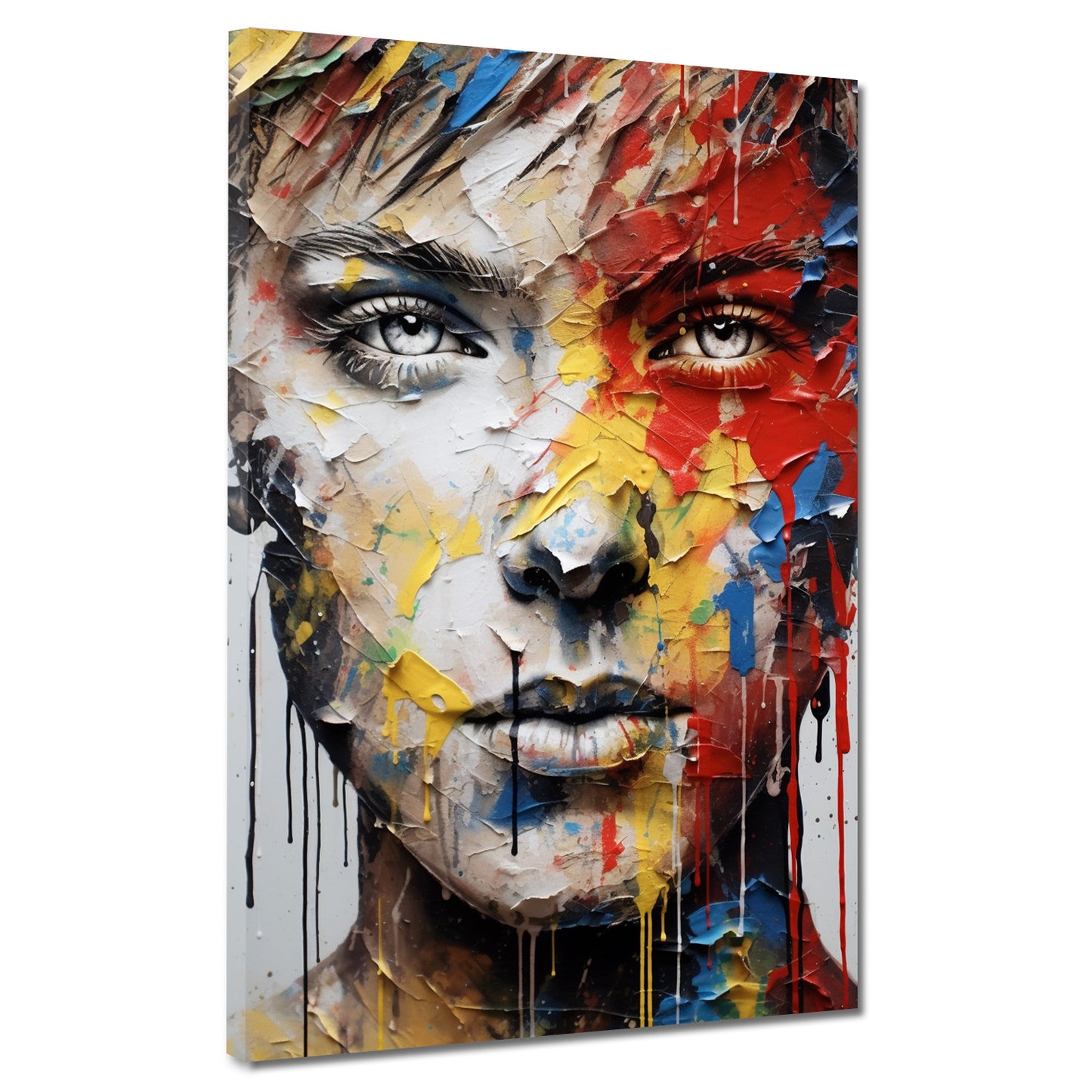 Gesicht Frau abstrakt Beautiful Eyes Wandbild Kunstwerk