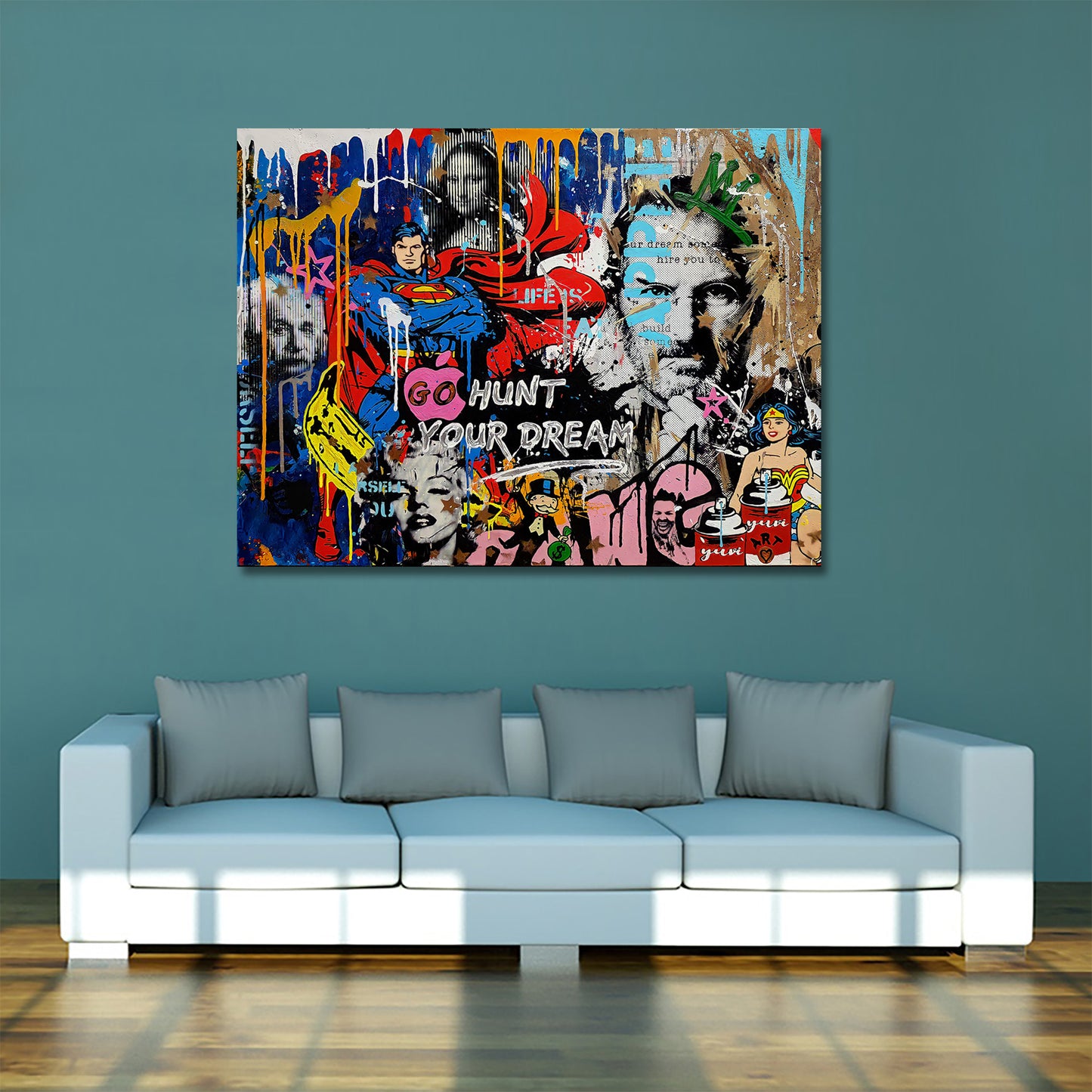 Pop Art Style Wandbild Kunstwerk