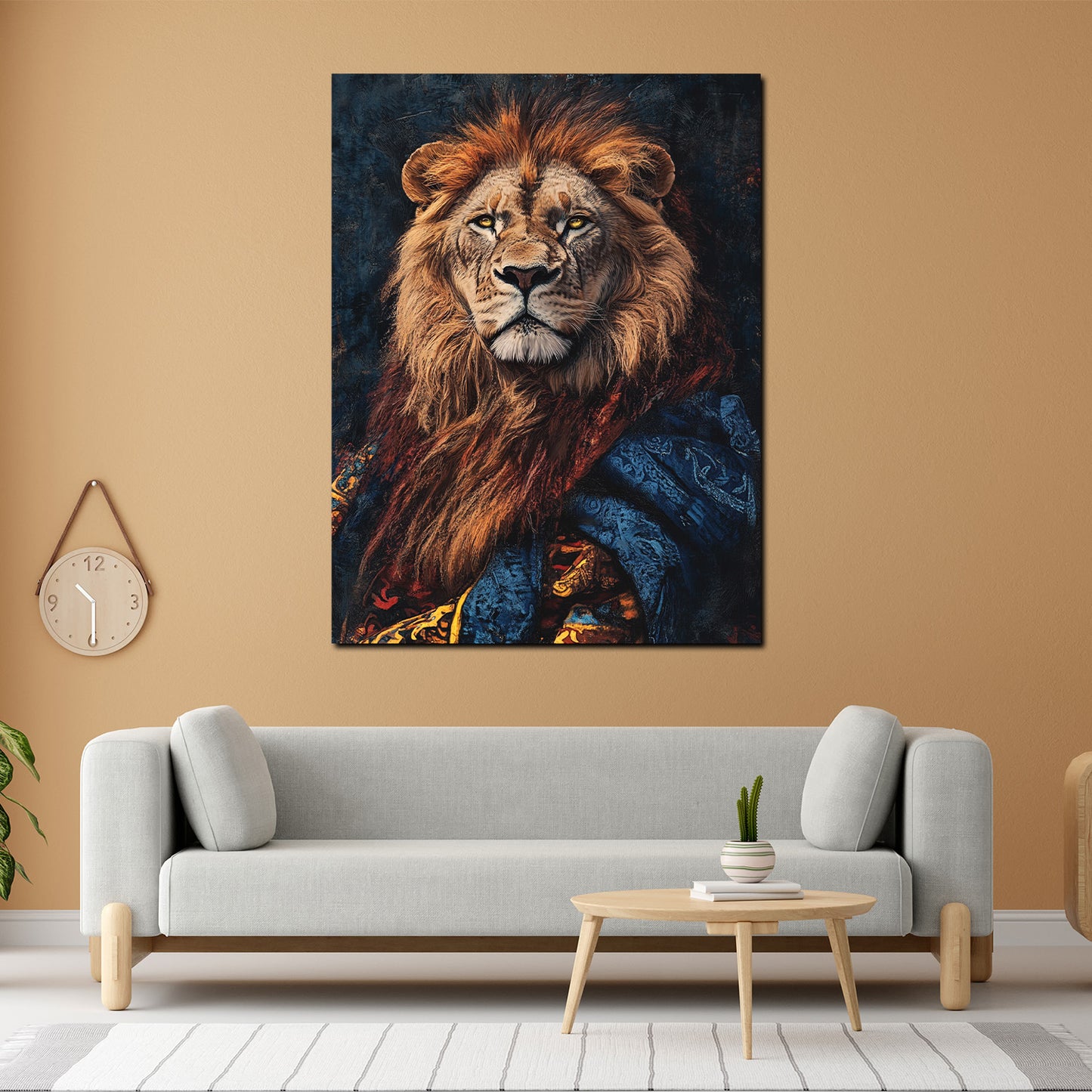 Wandbild Kunstwerk Löwe edel Gewand Anmut Macht Natur modern