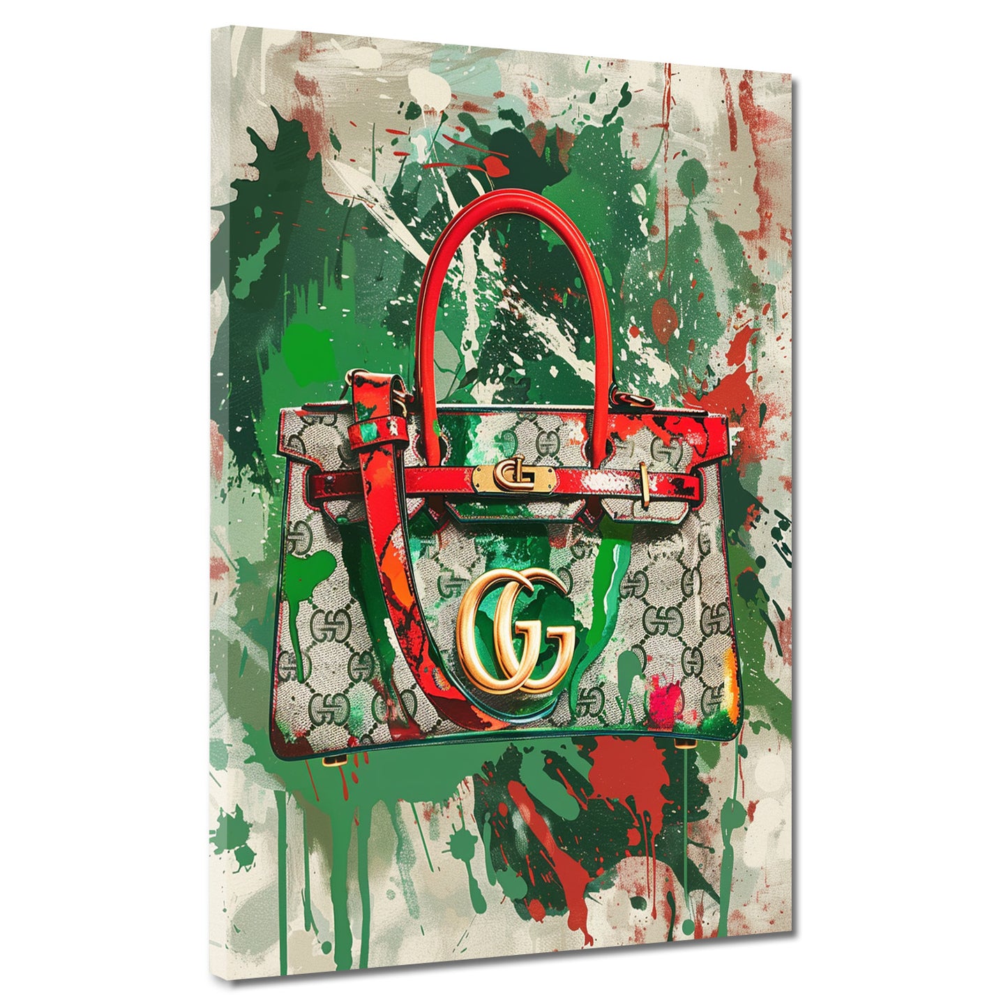 Pop Art Luxus Tasche Wandbild Kunstwerk