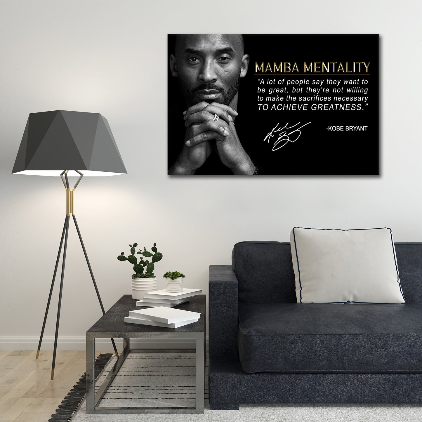 Mantra Motivation Mamba Mentalität Greatness Wandbild Kunstwerk