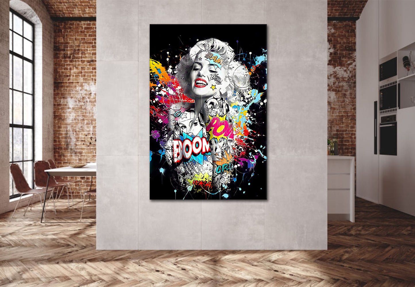 Marilyn Colour Pop Art Wandbild Kunstwerk
