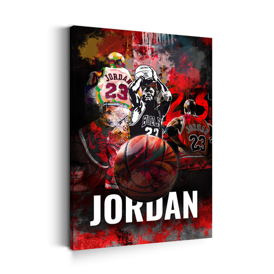 Jordan 23 in ikonischem Design Wandbild Kunstwerk