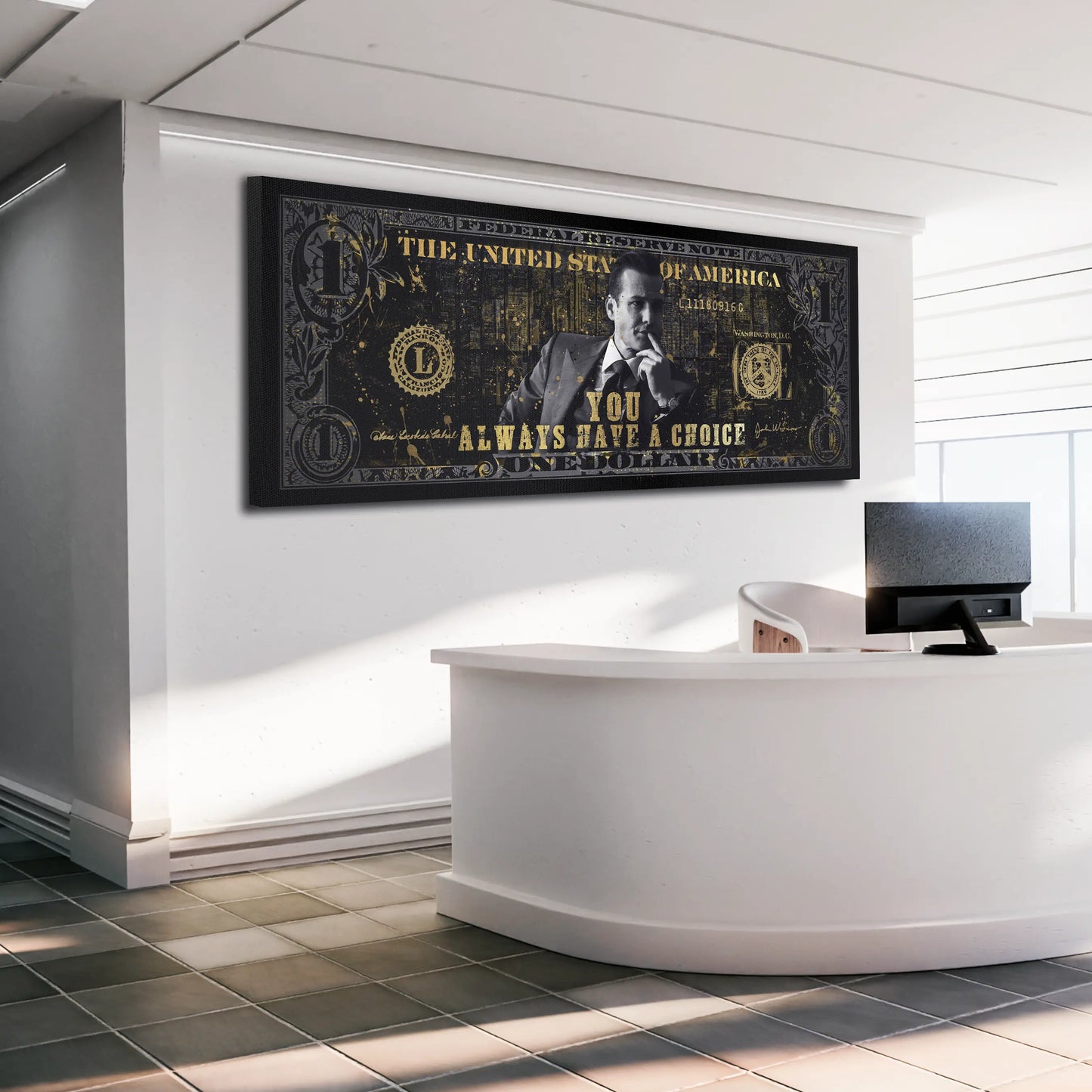 Wandbild Kunstwerk You Always Have A Choice Harvey Dollar