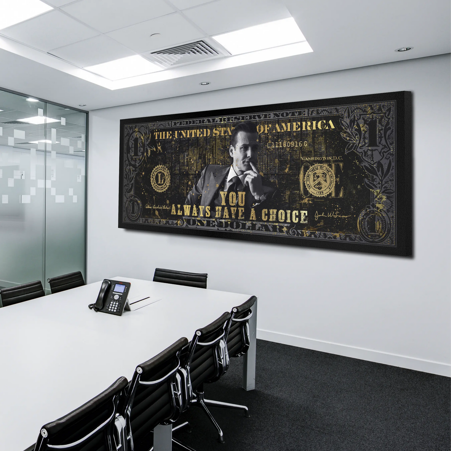 Wandbild Kunstwerk You Always Have A Choice Harvey Dollar