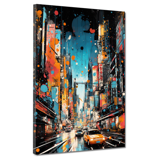 New York City Painting Style Wandbild Kunstwerk