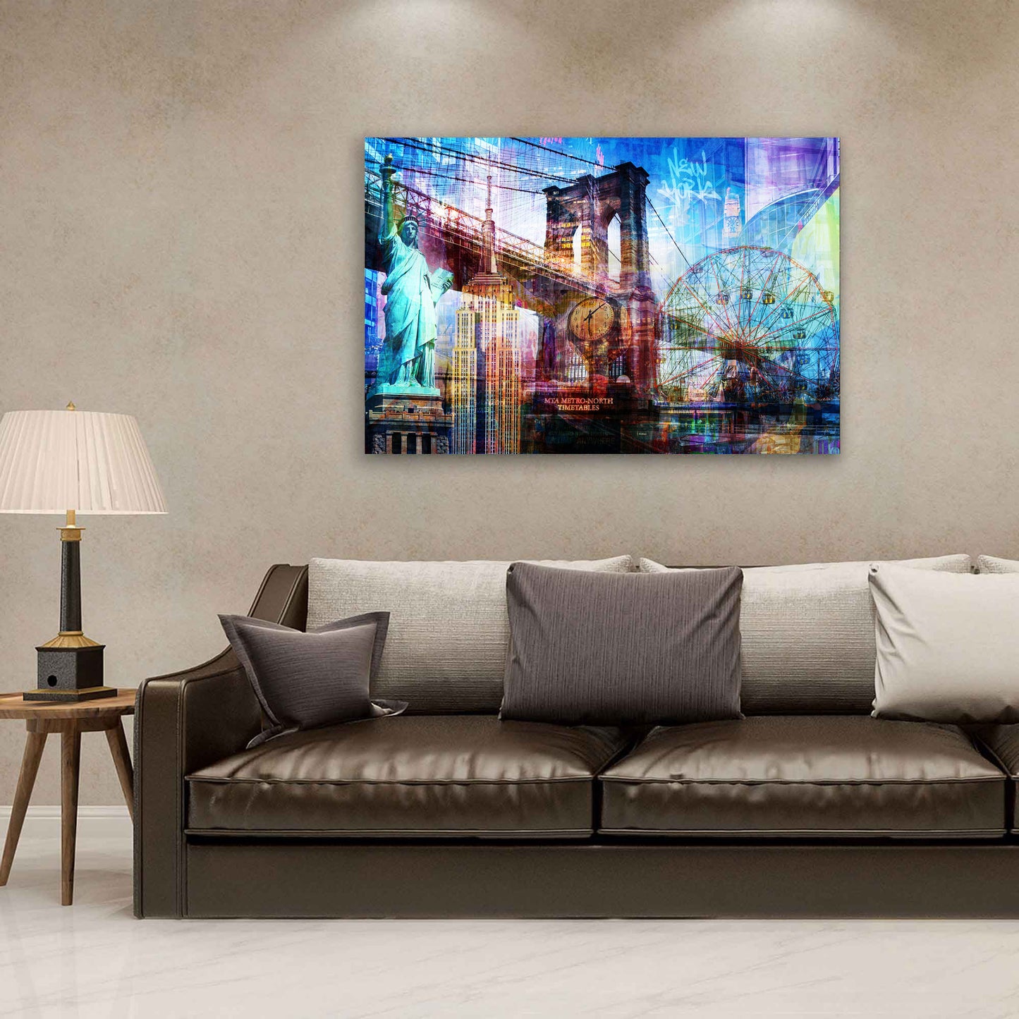 New York Pop Art USA Wandbild Kunstwerk