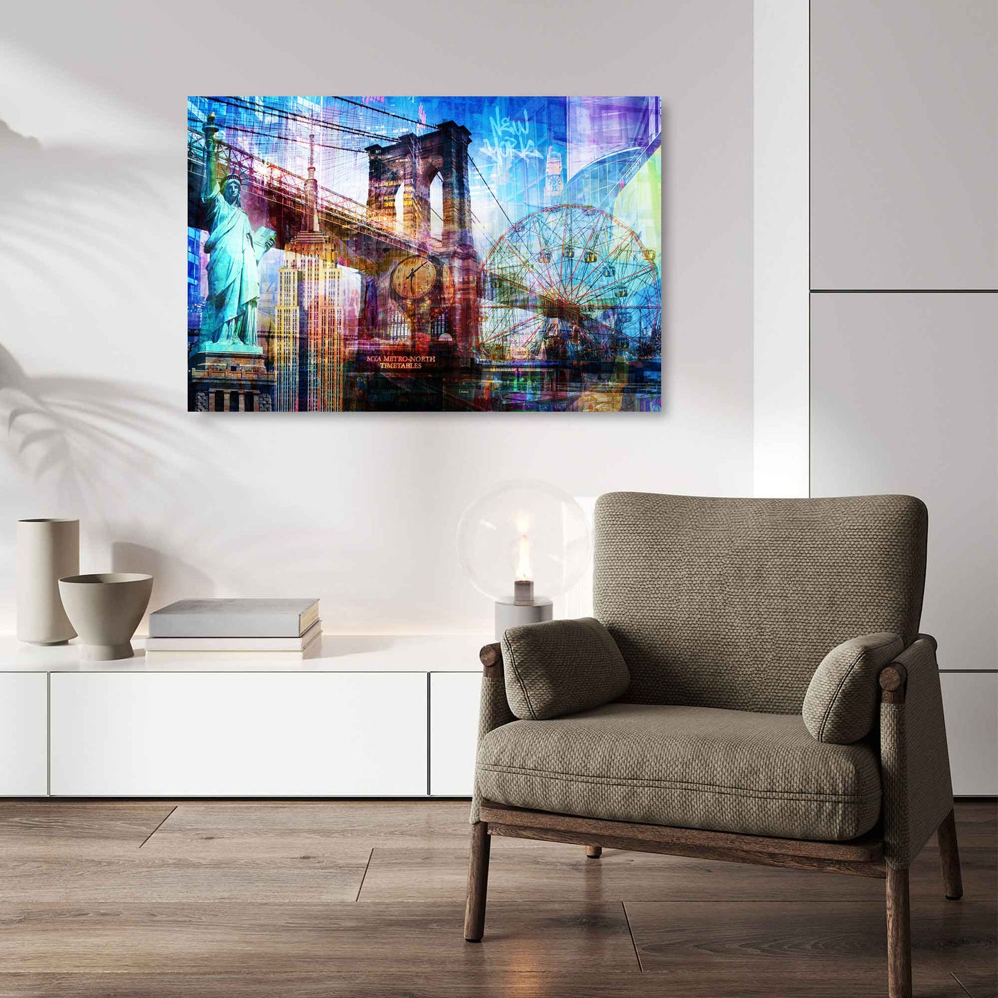 New York Pop Art USA Wandbild Kunstwerk