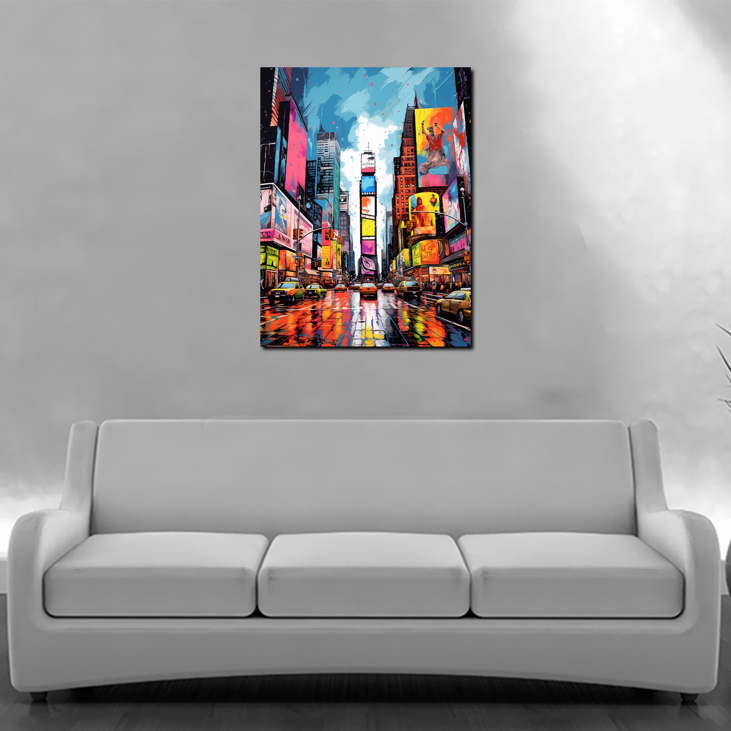 New York USA Blue Sky Wandbild Kunstwerk