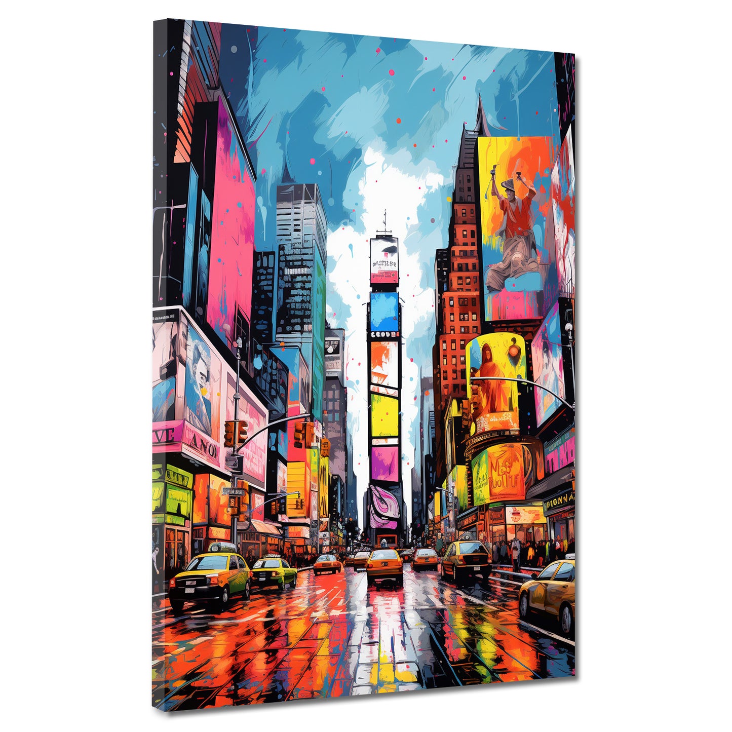 New York USA Blue Sky Wandbild Kunstwerk