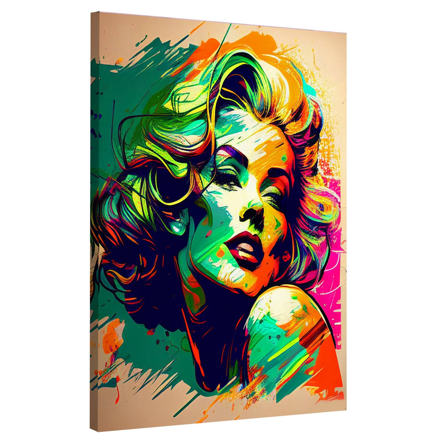 Wandbild Kunstwerk Pop Art Colour Marilyn Monroe