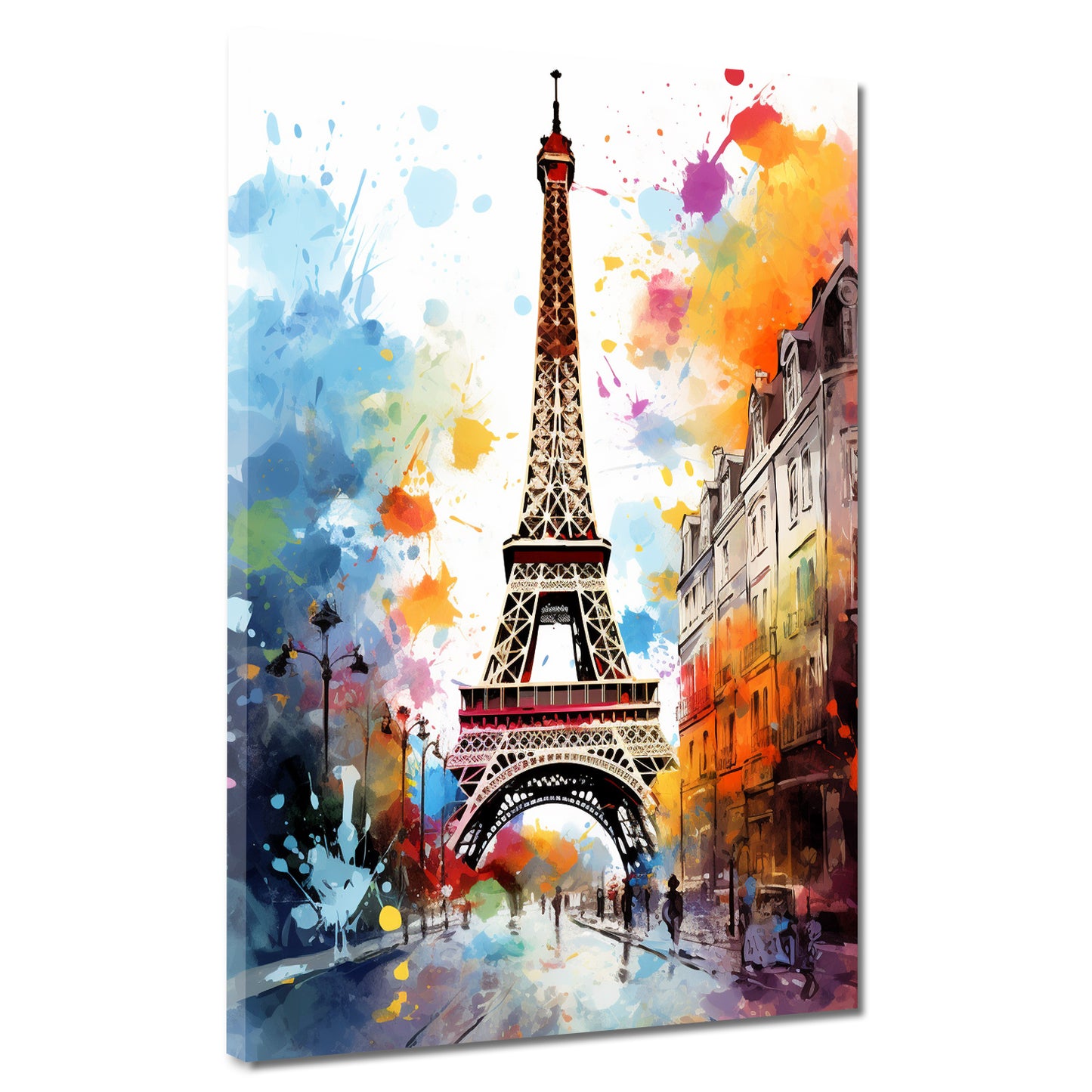 Pop Art Eiffelturm Paris Abstract Splash Wandbild Kunstwerk