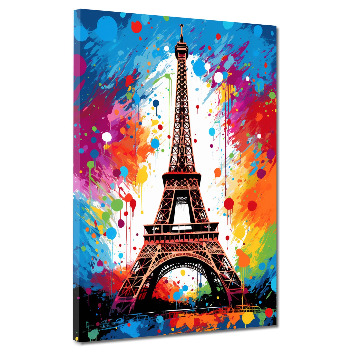 Pop Art Eiffelturm Paris Wandbild Kunstwerk