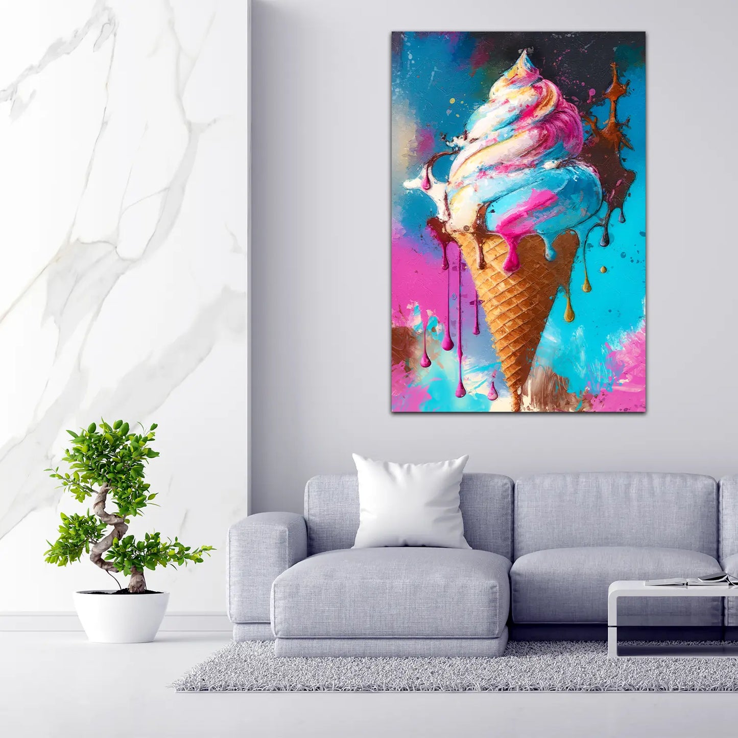 Pop Art Eis Wandbild Kunstwerk