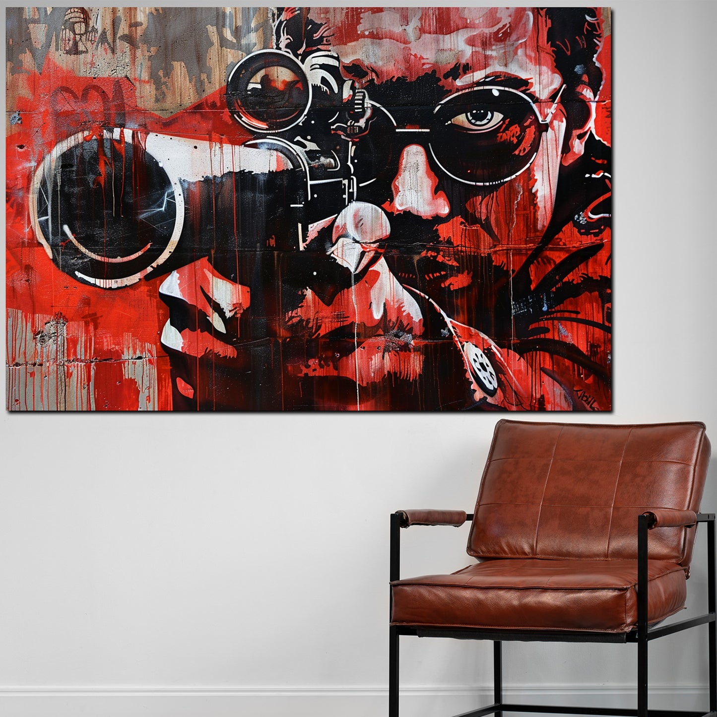 Pop Art Gun Perfect Shot Wandbild Kunstwerk