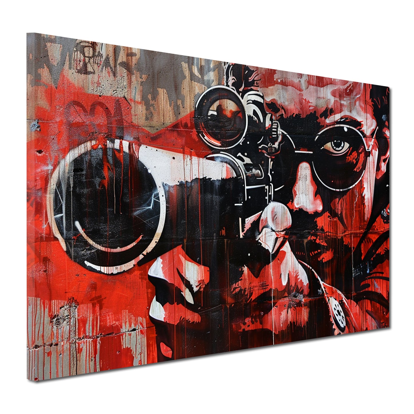 Pop Art Gun Perfect Shot Wandbild Kunstwerk
