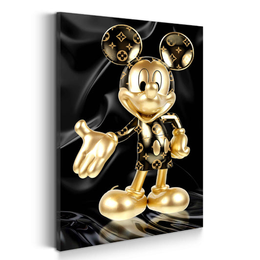 Pop Art Maus Glanz Eleganz Mode Inspiration Wandbild Kunstwerk