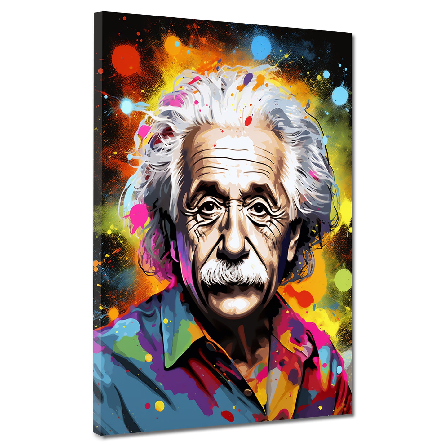 Popstar der Astrophysik Colour Style Wandbild Kunstwerk