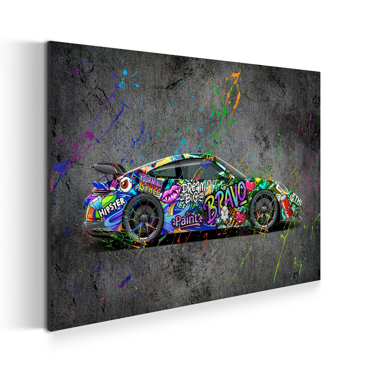 Porsche Graffiti Street Art Edition Wandbild Kunstwerk