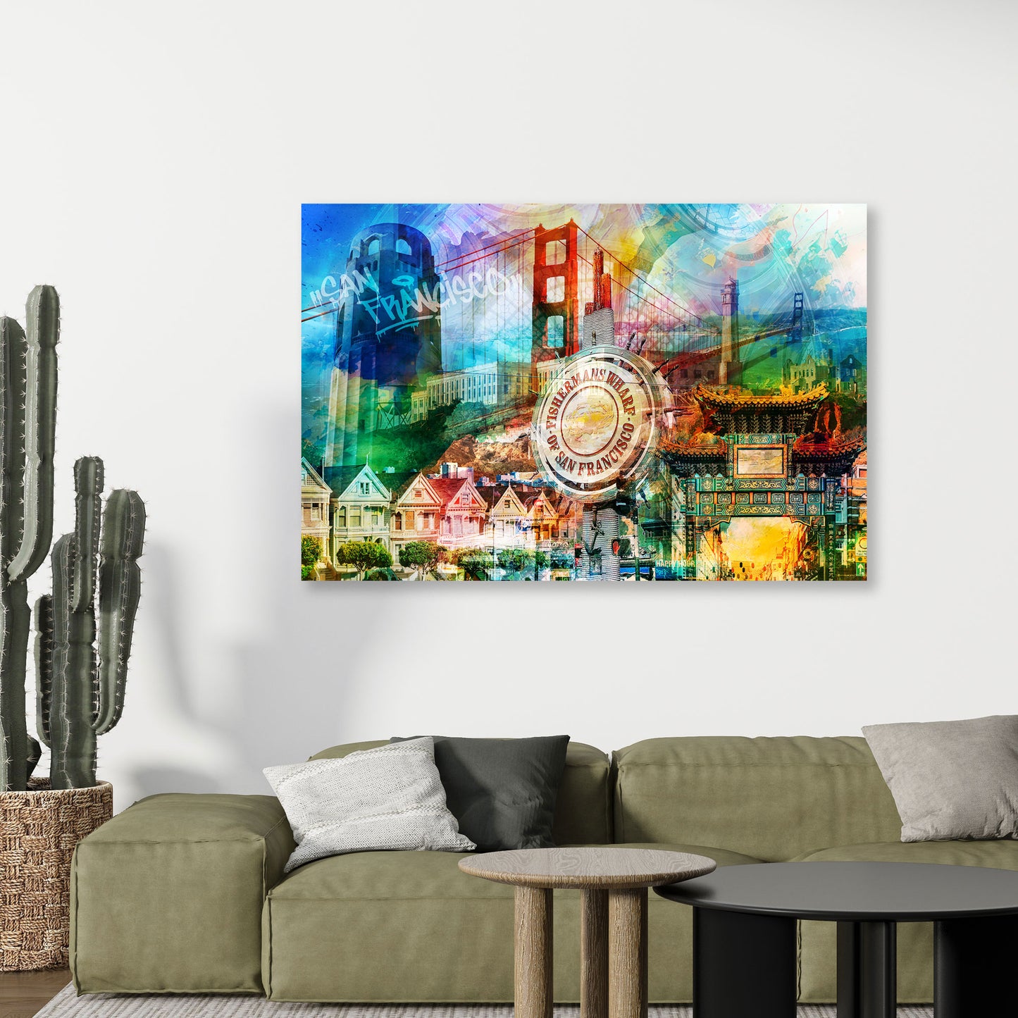 USA San Francisco Pop Art Wandbild Kunstwerk