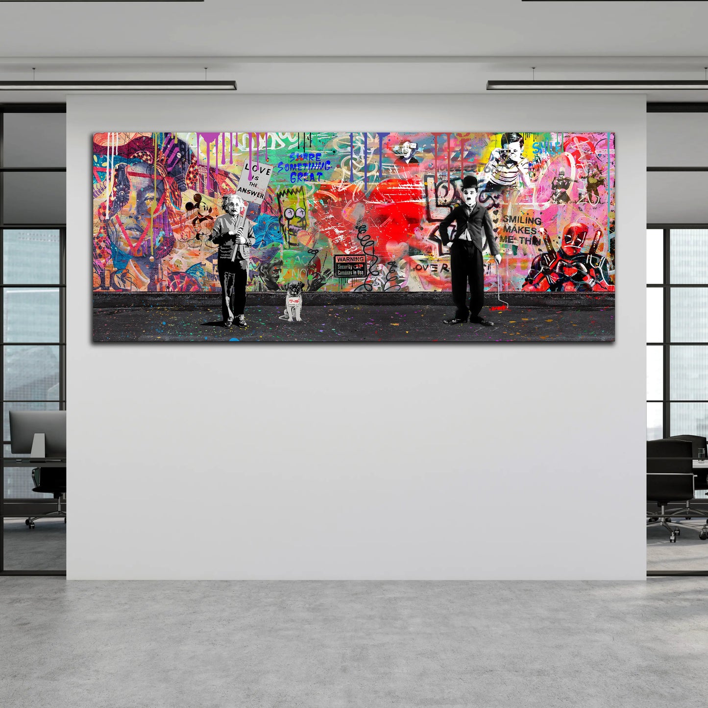 Street Art Charlie & Albert Wandbild Kunstwerk