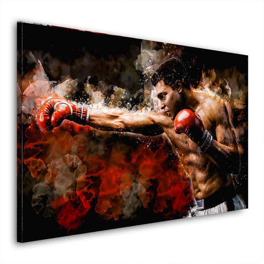 Boxing King Wandbild Kunstwerk