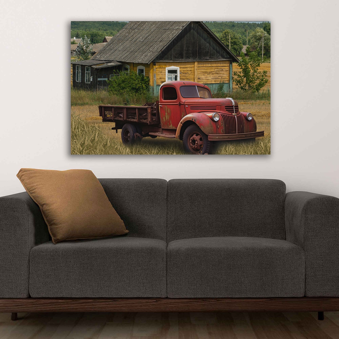 Truck Oldtimer Pickup Wandbild Kunstwerk