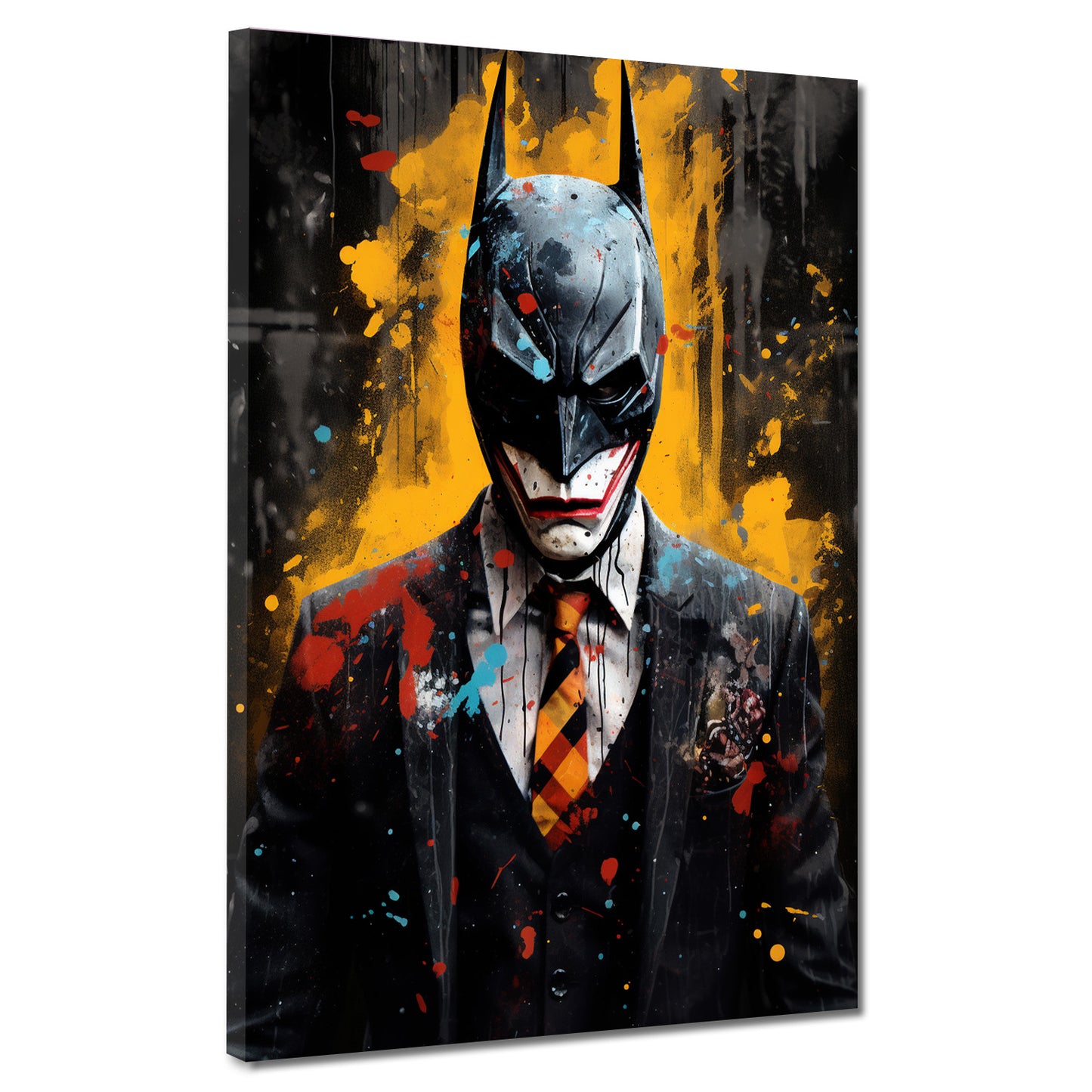 Joker Pop Art Batman Style Wandbild Kunstwerk