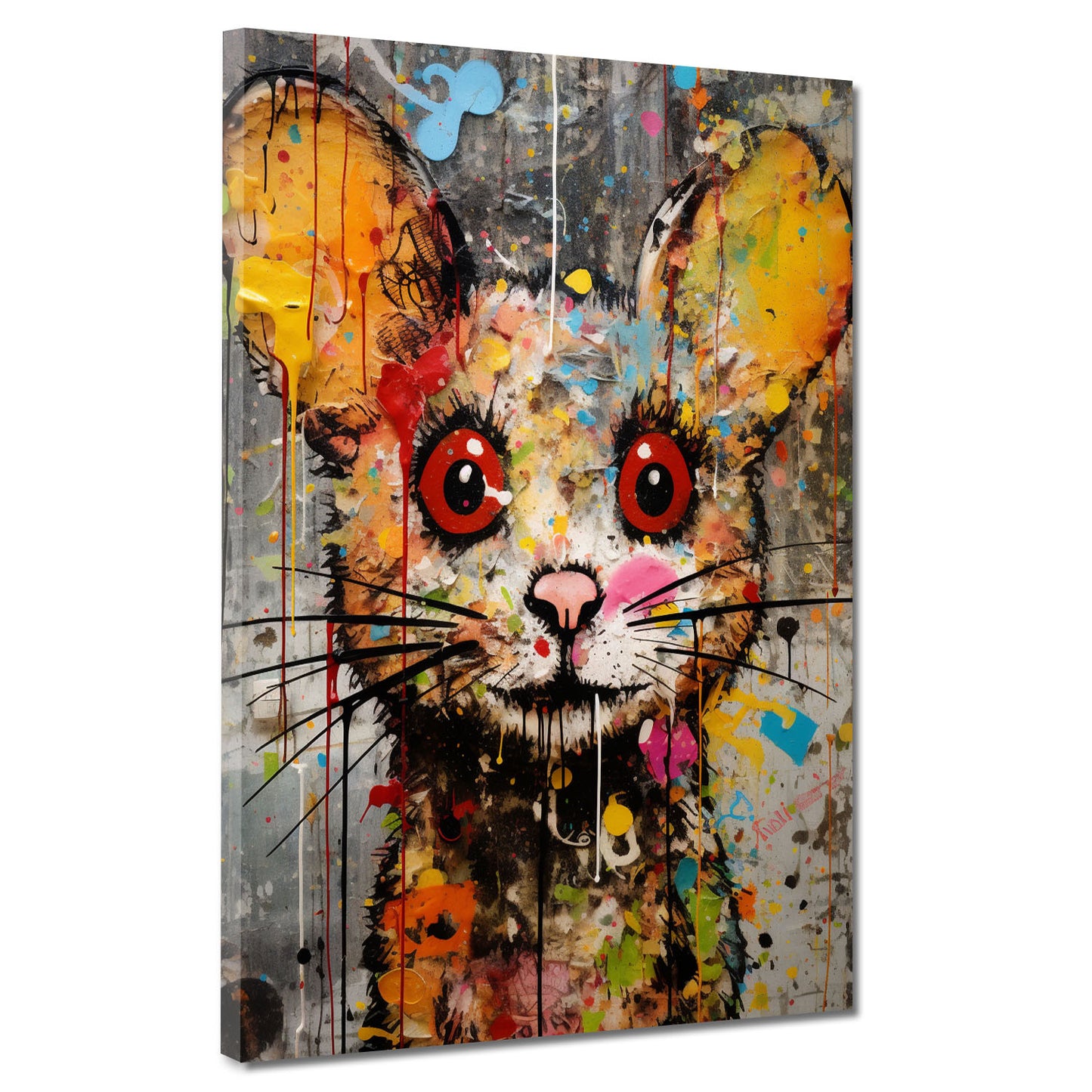Abstrakt Maus Pop Art Style Wandbild Kunstwerk