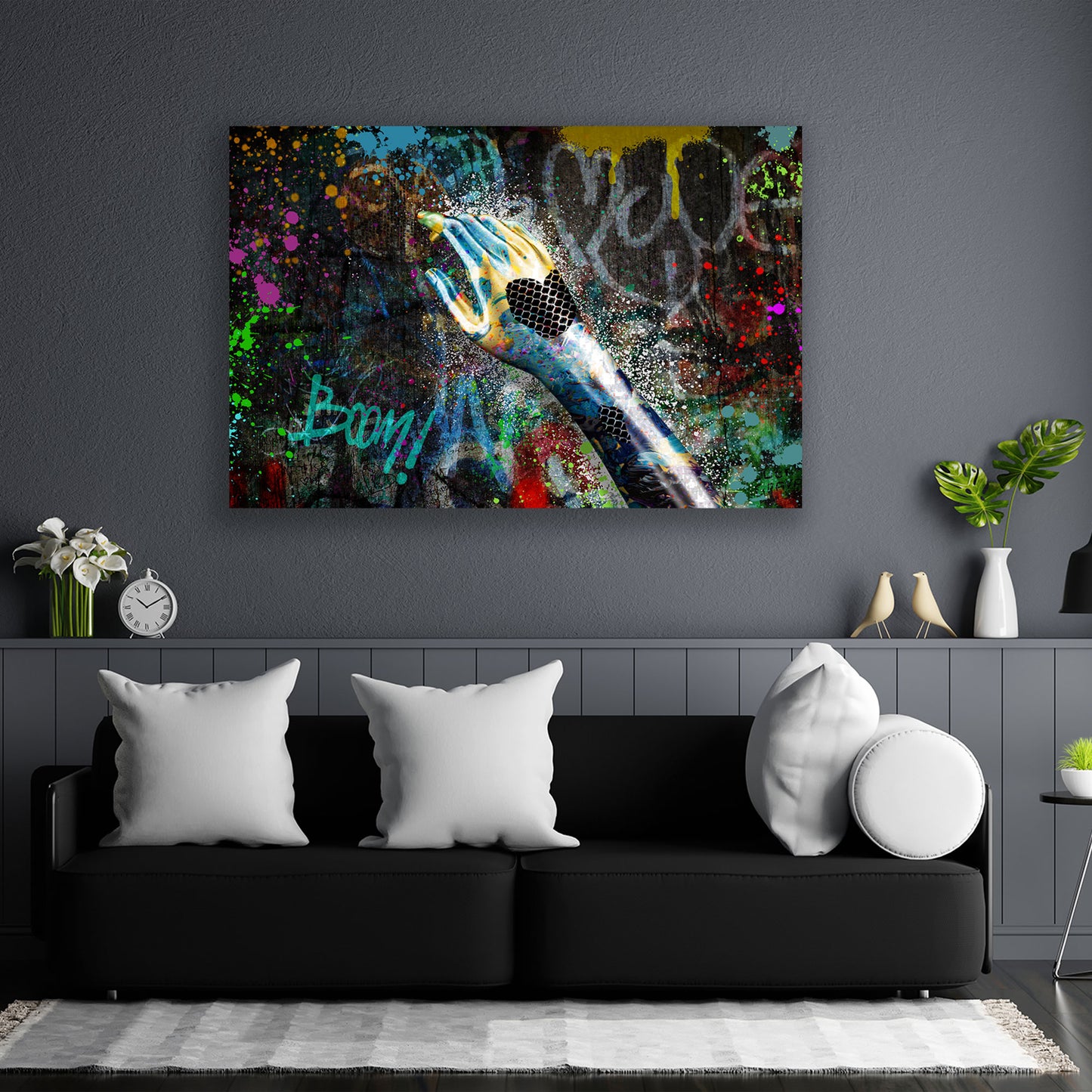 Abstrakt Metall Hand Wandbild Kunstwerk