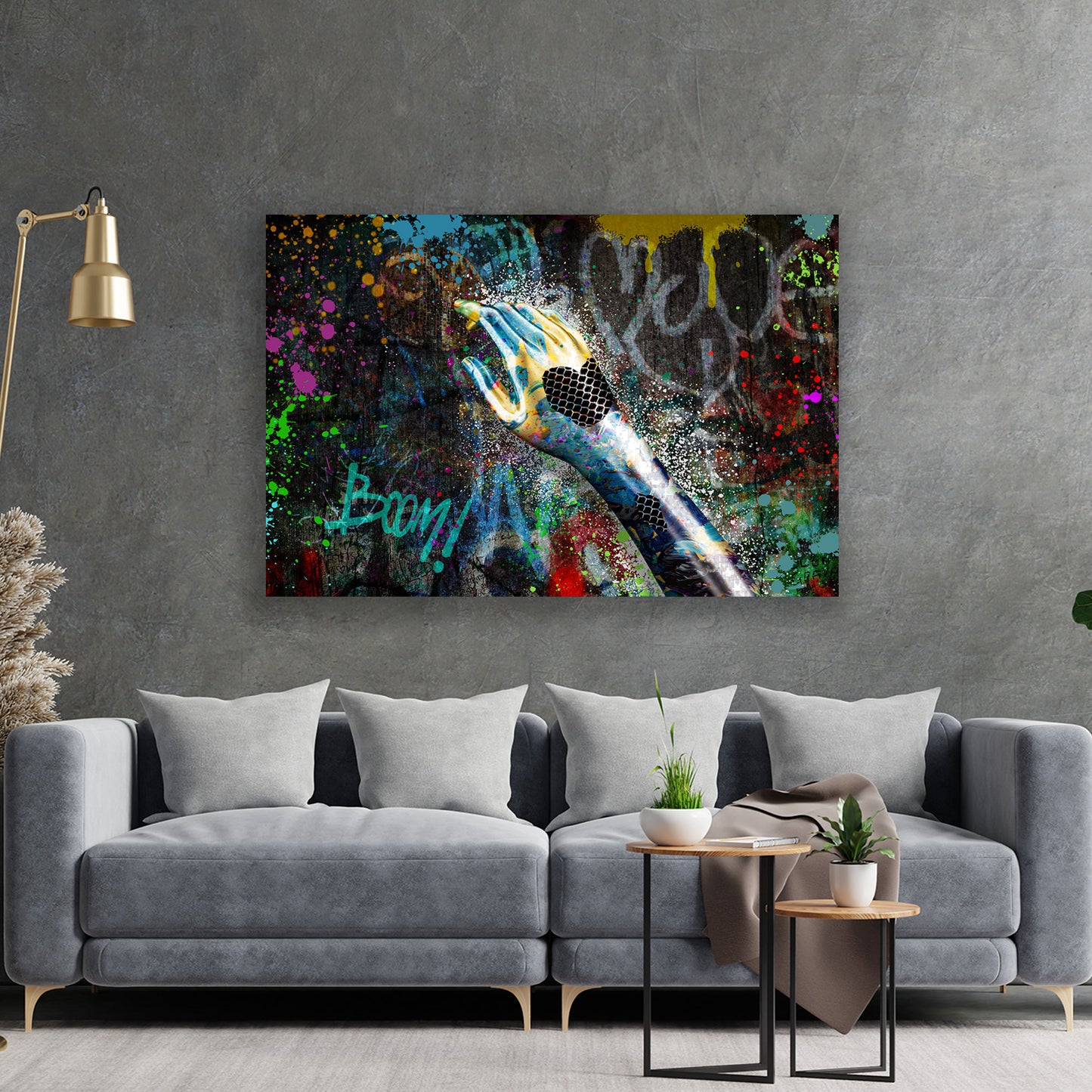 Abstrakt Metall Hand Wandbild Kunstwerk
