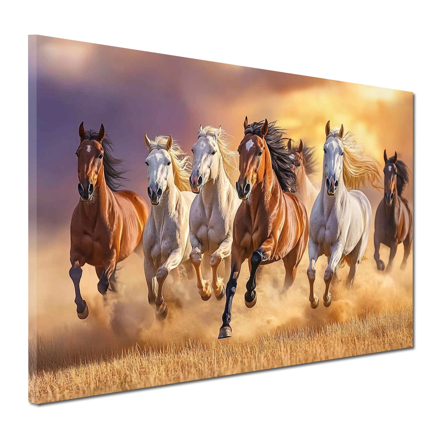 Wandbild Kunstwerk galoppierende Pferde Freiheit Kraft Natur modern
