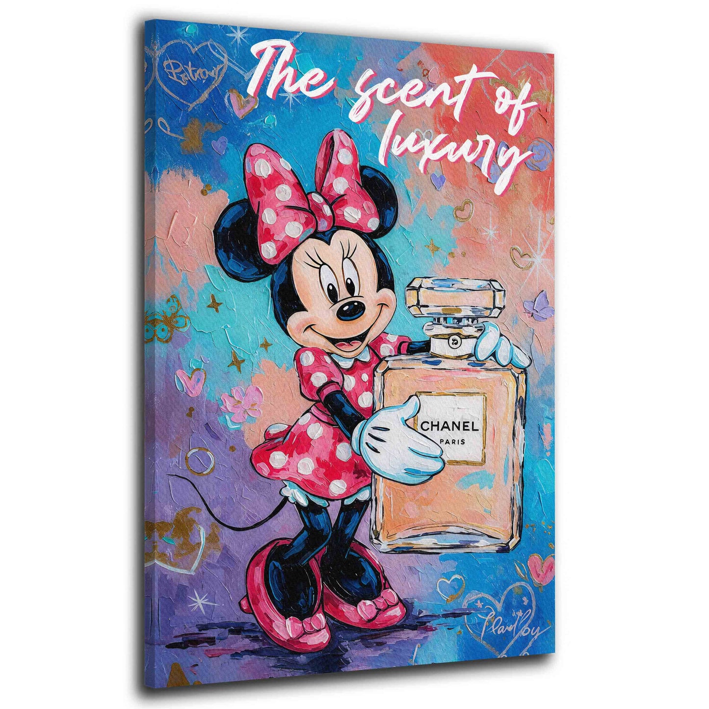 Pop Art Minnie Parfüm Scent of Luxury Wandbild
