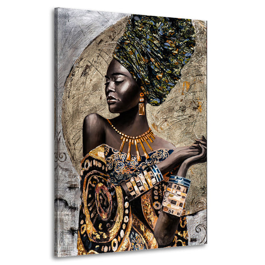Afrikanische Frau, African Beauty Style Wandbild Kunstwerk