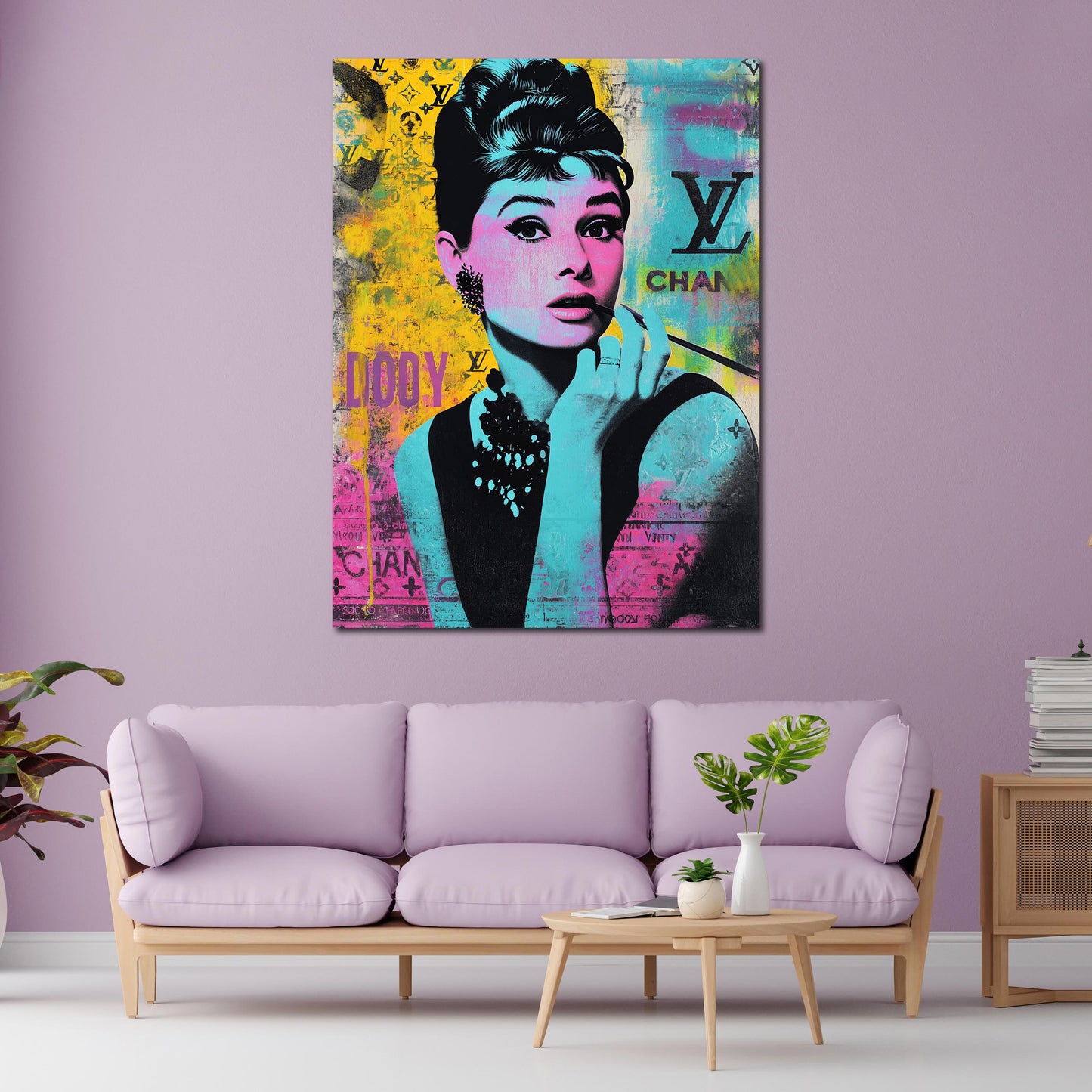 Pop Art Audrey Luxus Style Wandbild