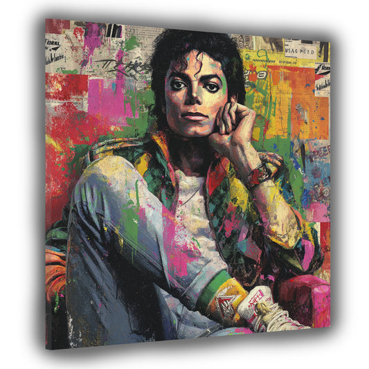 Pop Art Jackson Porträt Retro Look Wandbild