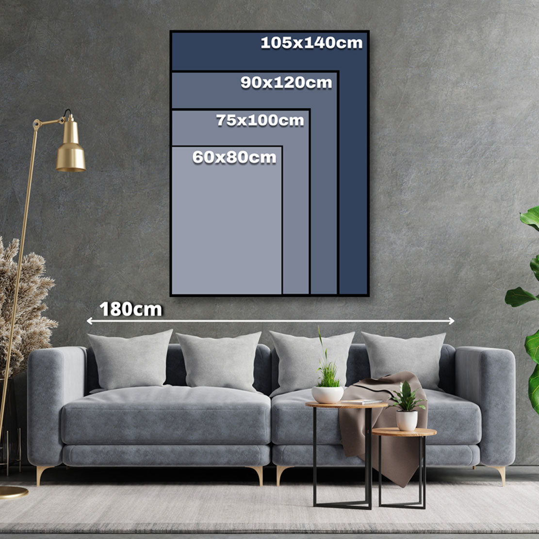 Beautiful Deer, Hirsch Wandbild Kunstwerk